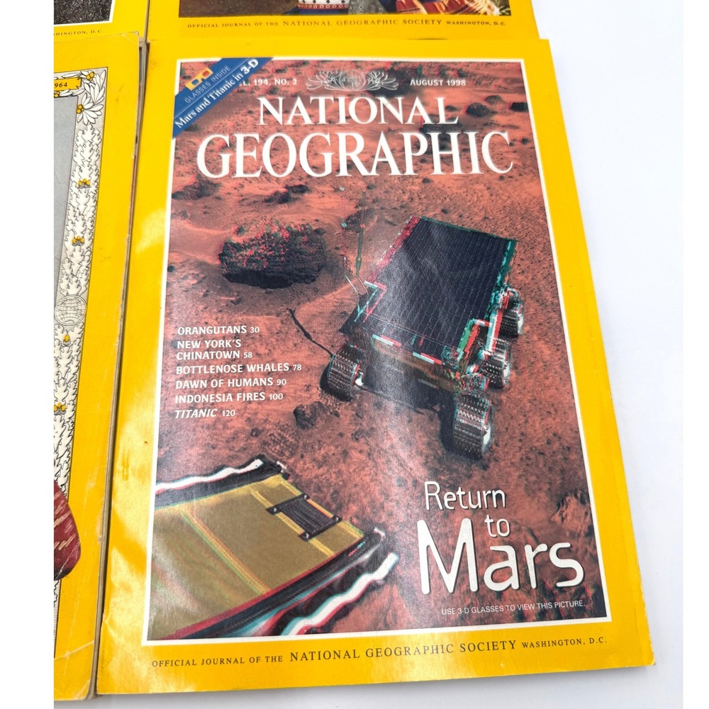 National Geographic Magazines Lot 4 Oct 1964 August 1998 Sept 1977 May 1994 - Picture 3 of 6